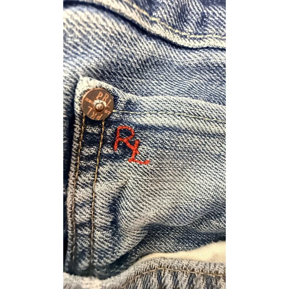 Polo Ralph Lauren Classic 867 Jeans 33x30 straight leg Warren Distressed Denim